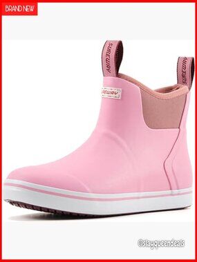 Women's Waterproof Neoprene Ankle Boots, Slip-Resistant Fishing Deck Shoes